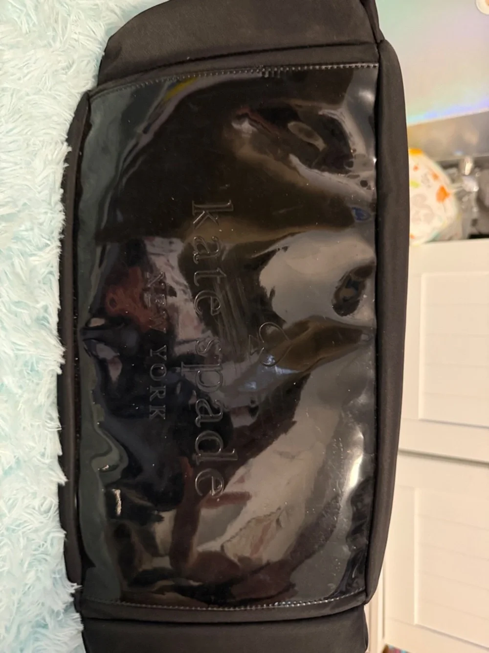 Black Kate Spade Tote Bag with Leather Handles Diaper Bag